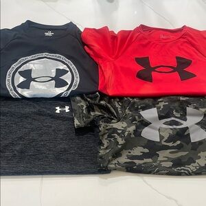 Under Armour Performance Shirt Set - Black, Red, Camo